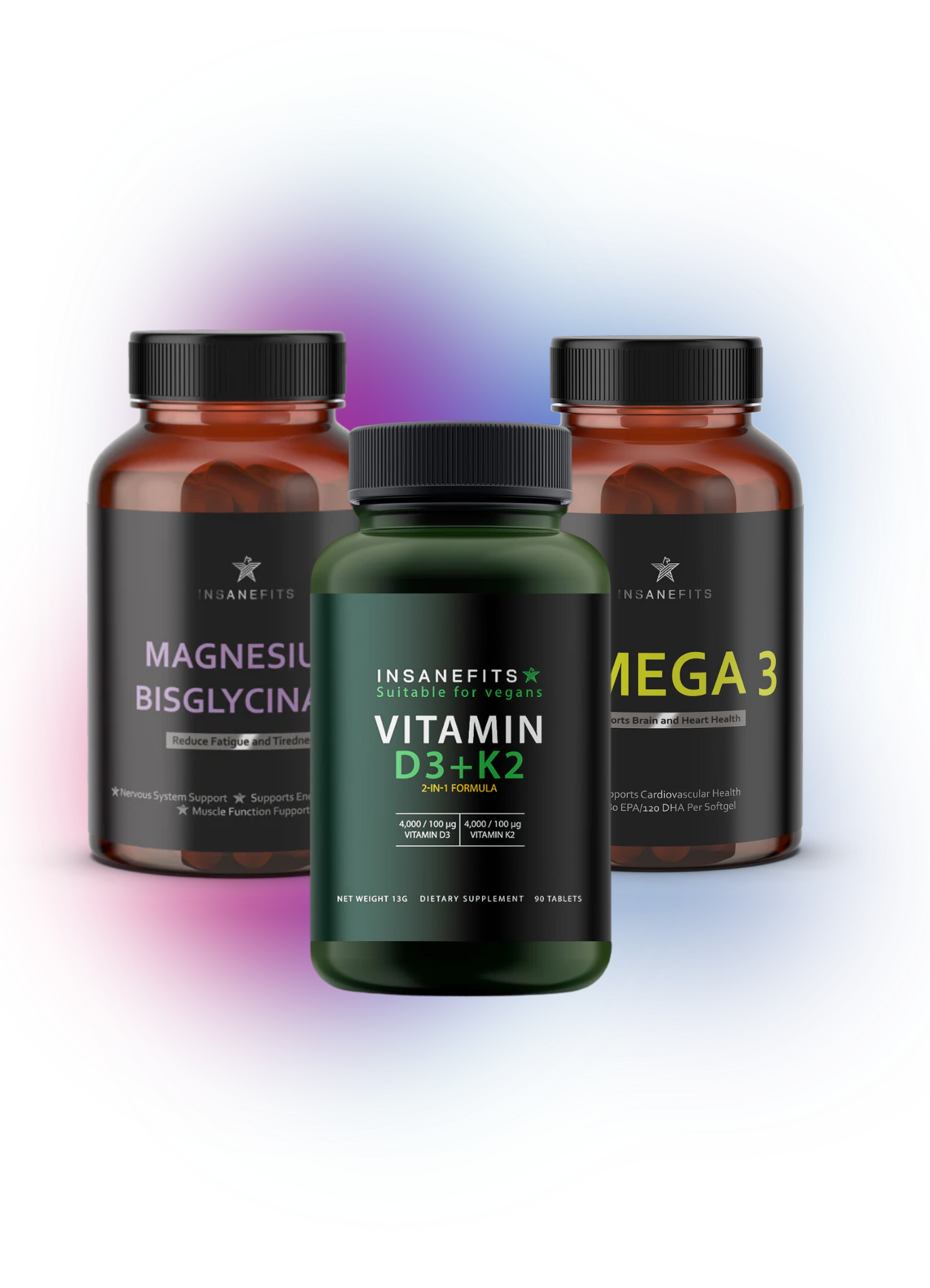 Imunitetui ( D3+K2 / Magnio bisglycionatas/ Omega 3 )