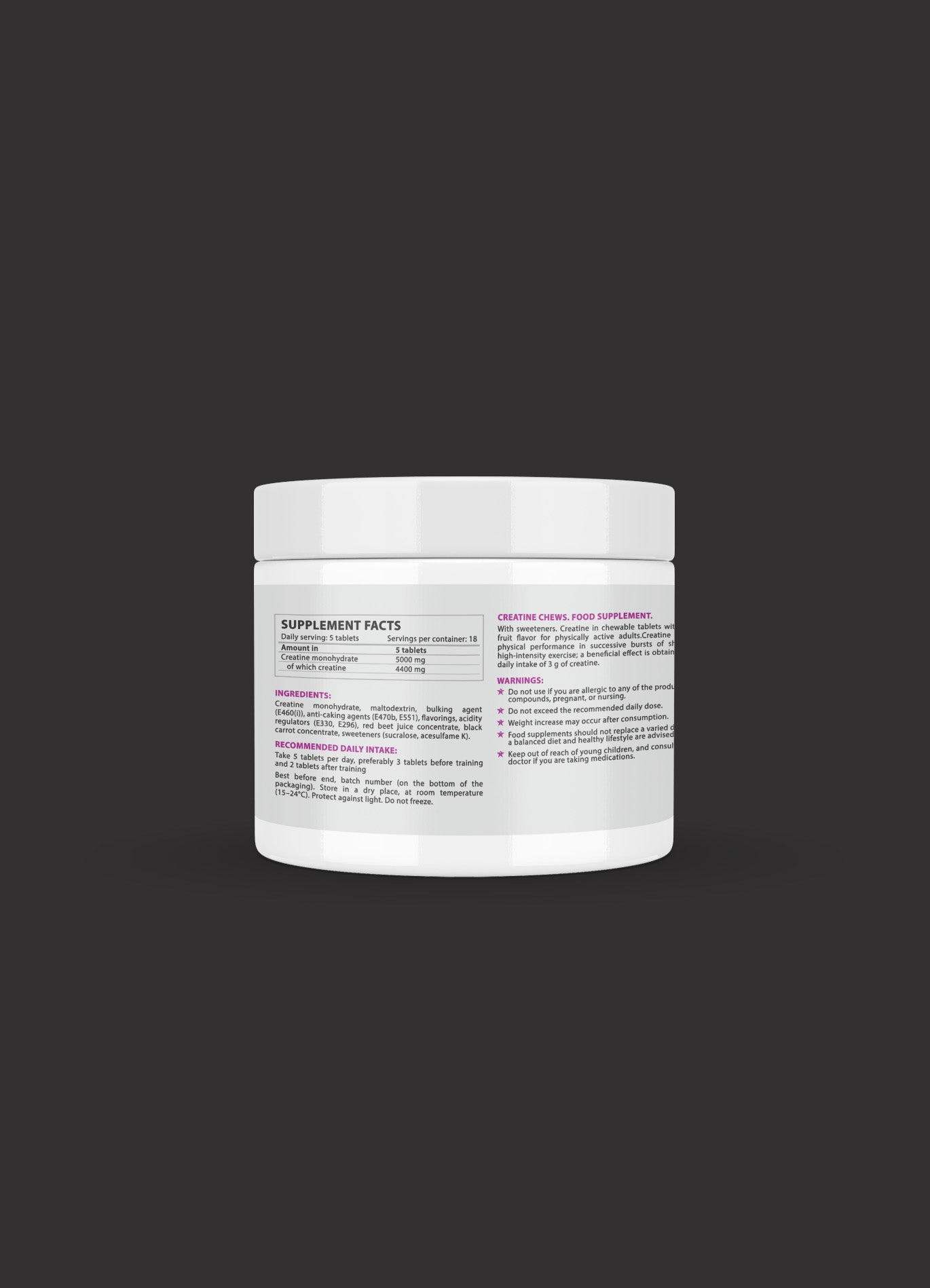 Insanefits Creatine chews