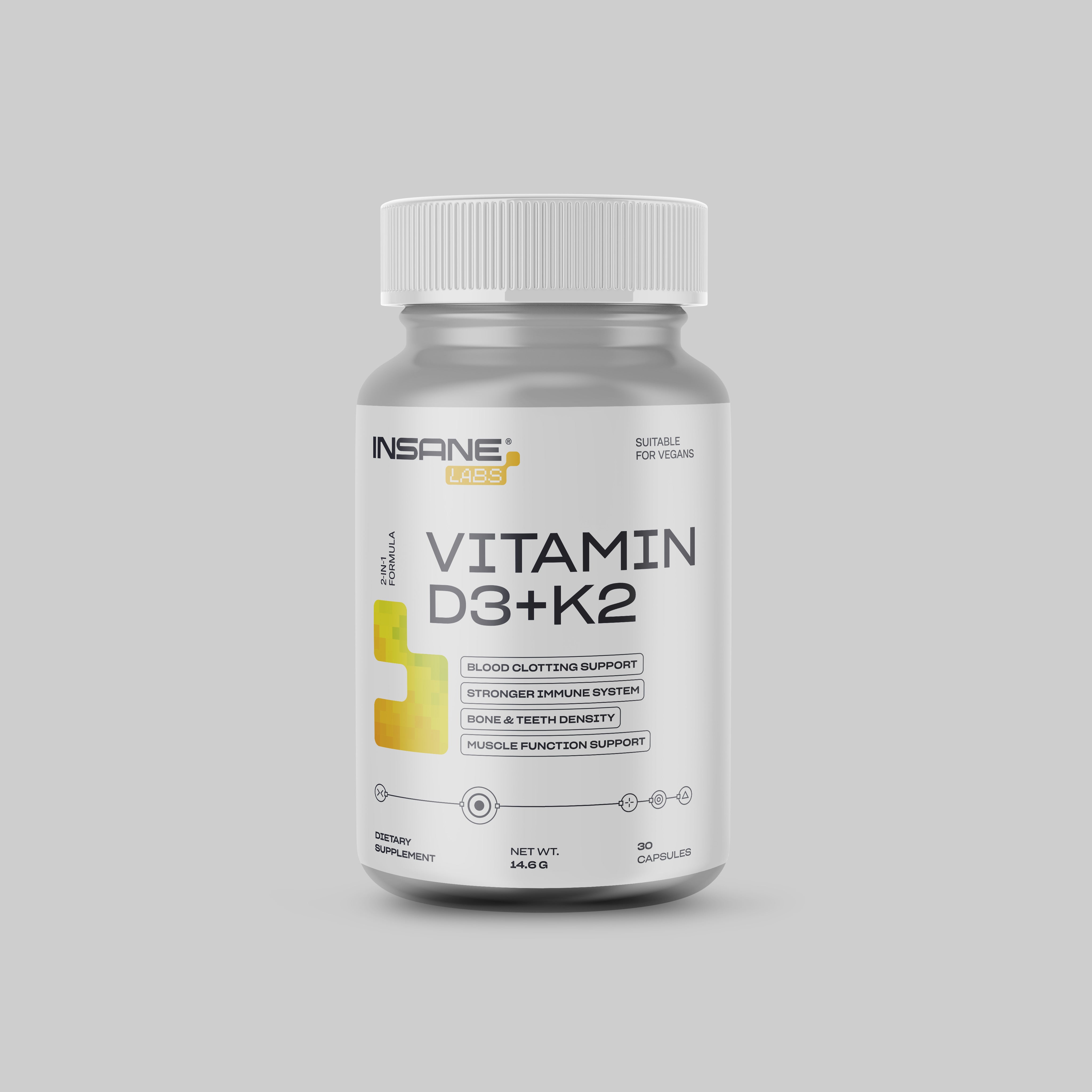 Insanefits Vitaminas D3 + K2