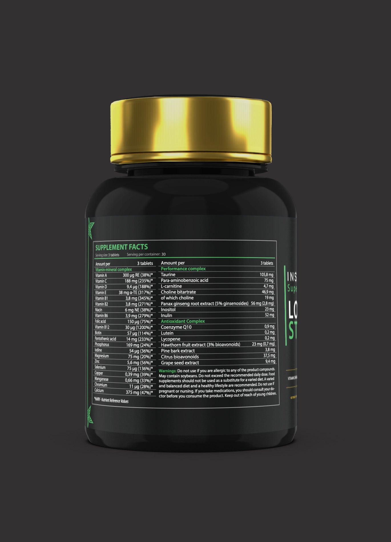 Longevity Stack vitaminų komplektas