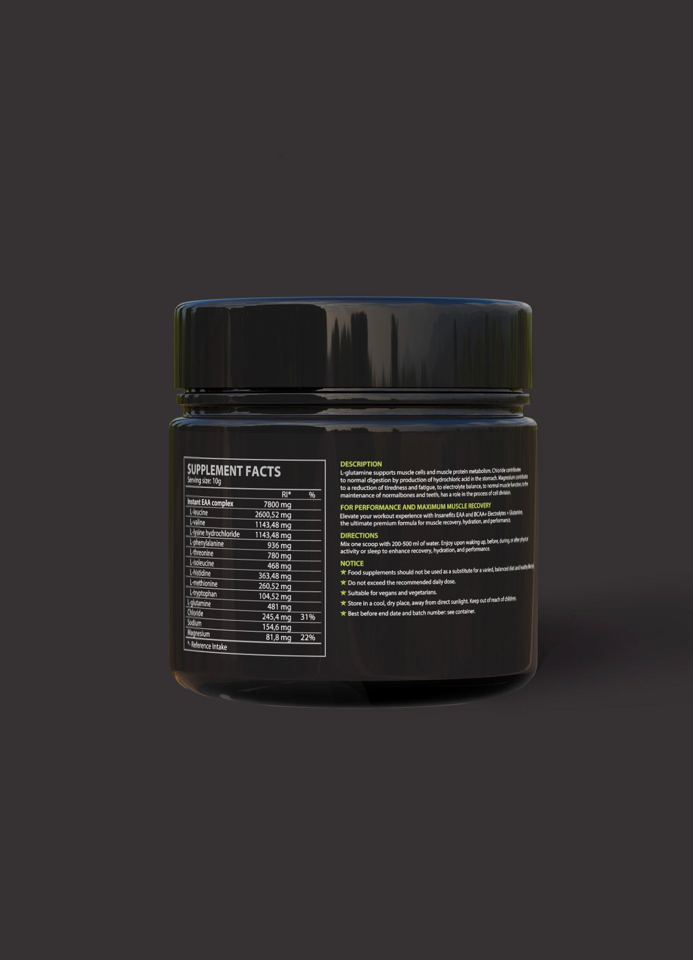 Muscle Recovery Aminorūgštys EAA ir BCAA