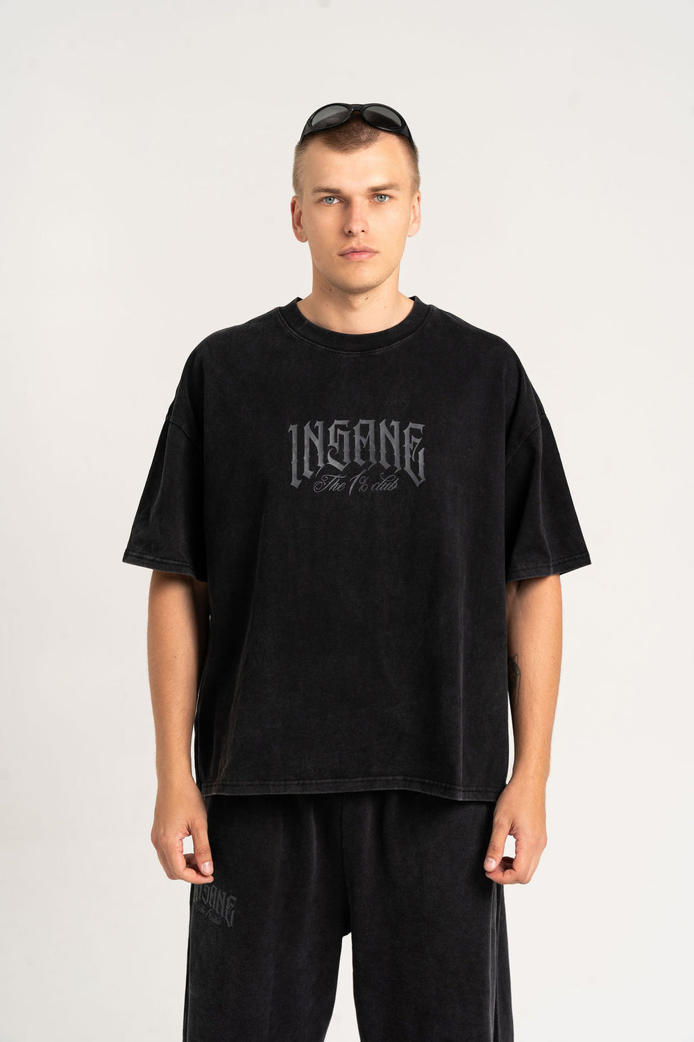 Insane thunder skull oversize marškinėliai