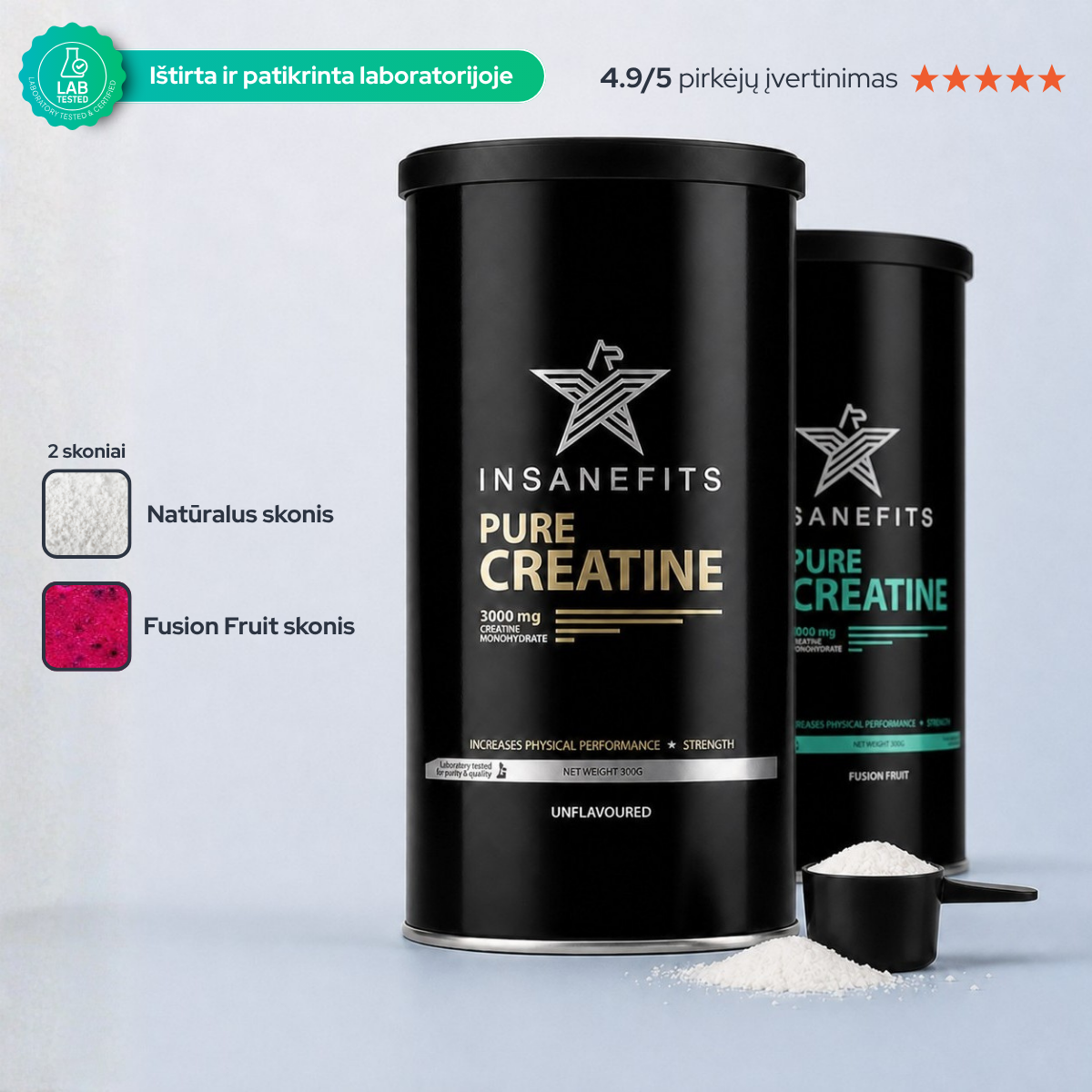 Insane Pure creatine - Kreatinas