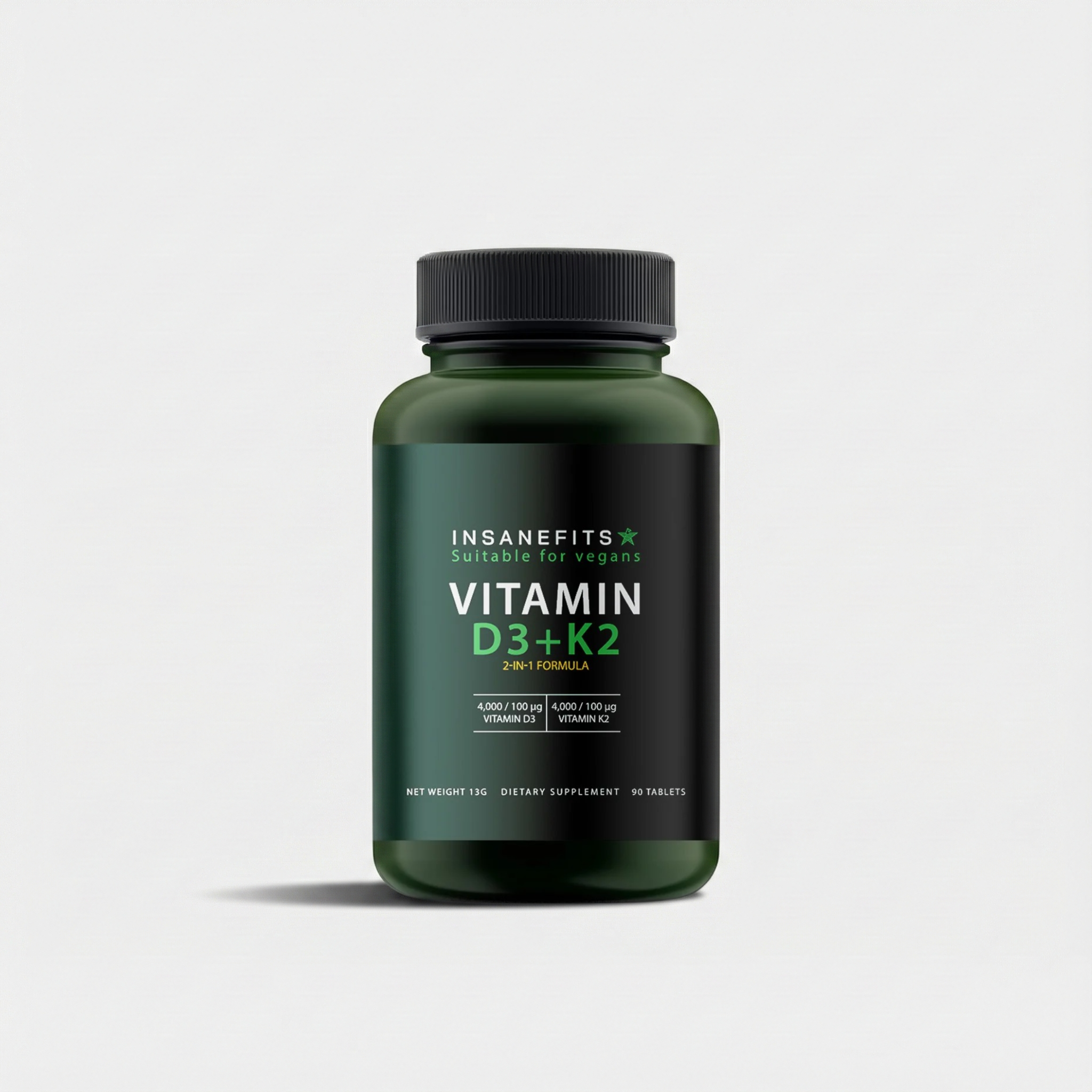 Insanefits Vitaminas D3 + K2