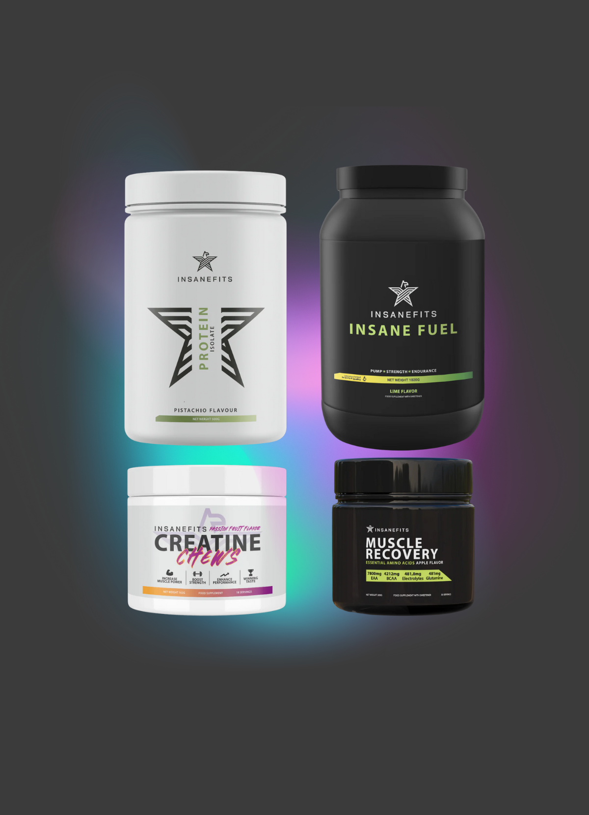 Ultimate Insane Stack (Protein, Creatine Chews, Recovery, Fuel + Dovana)