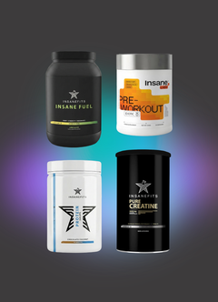 Ultimate Insane Stack (Protein, Creatine, Pre-Workout, Fuel + Gift)